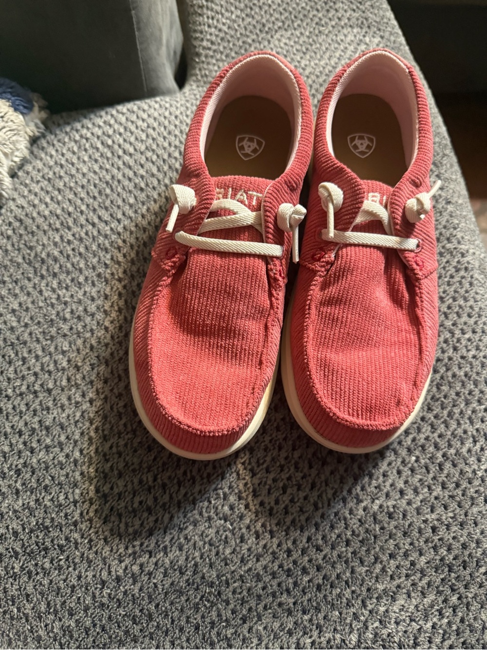 Ariat women Coral Canvas Slip-On Sneakers with White Laces